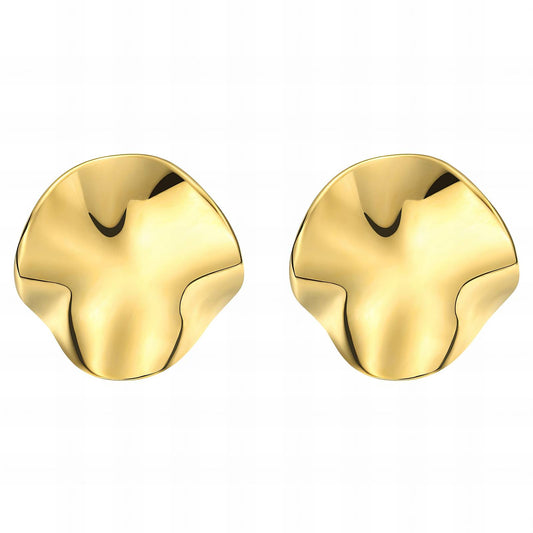 Earrings, 18K Gold Plated Steel