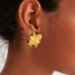 Earrings, 18K Gold Plated Steel