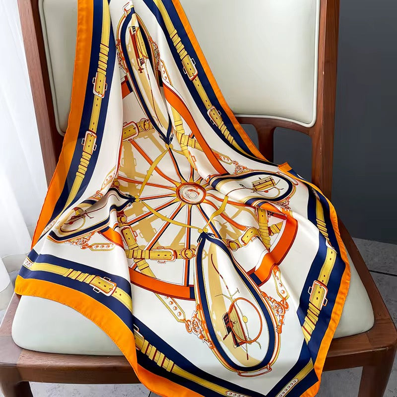 Amber Saddle Wheel Scarf