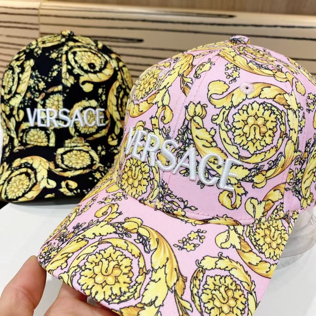 Baroque Floral Pattern Cotton Baseball Cap