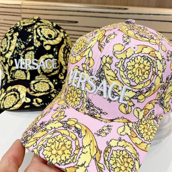 Baroque Floral Pattern Cotton Baseball Cap