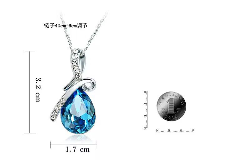 Blue Zircon stone chain only