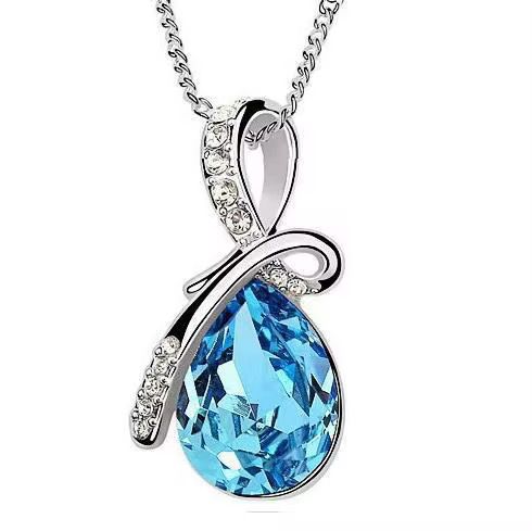 Blue Zircon stone chain only